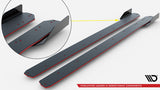 Maxton Design - Street Pro Side Skirts Diffusers + Flaps Toyota GR Yaris MK4 (Facelift) - Royal Body Kits