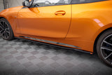 Maxton Design - Side Skirts Diffusers V.3 BMW Series 4 M-Pack / M440i G22 / G23 & Facelift