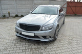 Maxton Design - Front Splitter Mercedes Benz C-Class AMG-Line Sedan W204 / Estate S204