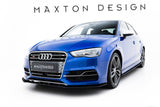 Maxton Design - Street Pro Front Splitter Audi S3 / A3 S-Line Sedan 8V