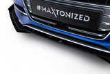 Maxton Design - Street Pro Front Splitter + Flaps Audi S3 / A3 S-Line Sedan 8V
