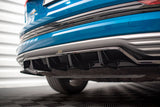 Maxton Design - Central Rear Splitter (with Vertical Bars) Audi E-Tron
