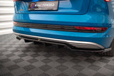 Maxton Design - Central Rear Splitter (with Vertical Bars) Audi E-Tron