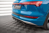 Maxton Design - Central Rear Splitter (with Vertical Bars) Audi E-Tron