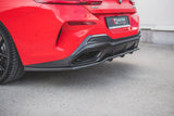 Maxton Design - Central Rear Splitter (with vertical bars) BMW Series 8 M-Pack Coupe G15