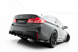 Maxton Design - Rear Splitter (with Vertical Bars) BMW M5 F90 / F90 (Facelift) - Royal Body Kits