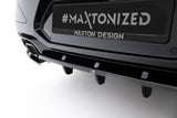 Maxton Design - Rear Splitter (with Vertical Bars) V.2 BMW X4 M-Pack G02 (Facelift)
