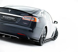 Maxton Design - Rear Side Splitters V.1 Tesla Model S MK1 - Royal Body Kits