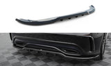 Maxton Design - Central Rear Splitter (With Vertical Bars) Mercedes Benz A-Class AMG-Line W176 (Facelift) Rear Diffuser Maxton Design royalty-bespoke.myshopify.com