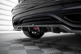 Maxton Design - Central Rear Splitter (With Vertical Bars) Mercedes Benz A-Class AMG-Line W176 (Facelift) Rear Diffuser Maxton Design royalty-bespoke.myshopify.com