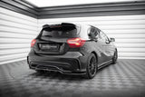 Maxton Design - Central Rear Splitter (With Vertical Bars) Mercedes Benz A-Class AMG-Line W176 (Facelift) Rear Diffuser Maxton Design royalty-bespoke.myshopify.com