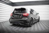Maxton Design - Central Rear Splitter (With Vertical Bars) Mercedes Benz A-Class AMG-Line W176 (Facelift)
