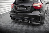 Maxton Design - Central Rear Splitter (With Vertical Bars) Mercedes Benz A-Class AMG-Line W176 (Facelift) Rear Diffuser Maxton Design royalty-bespoke.myshopify.com