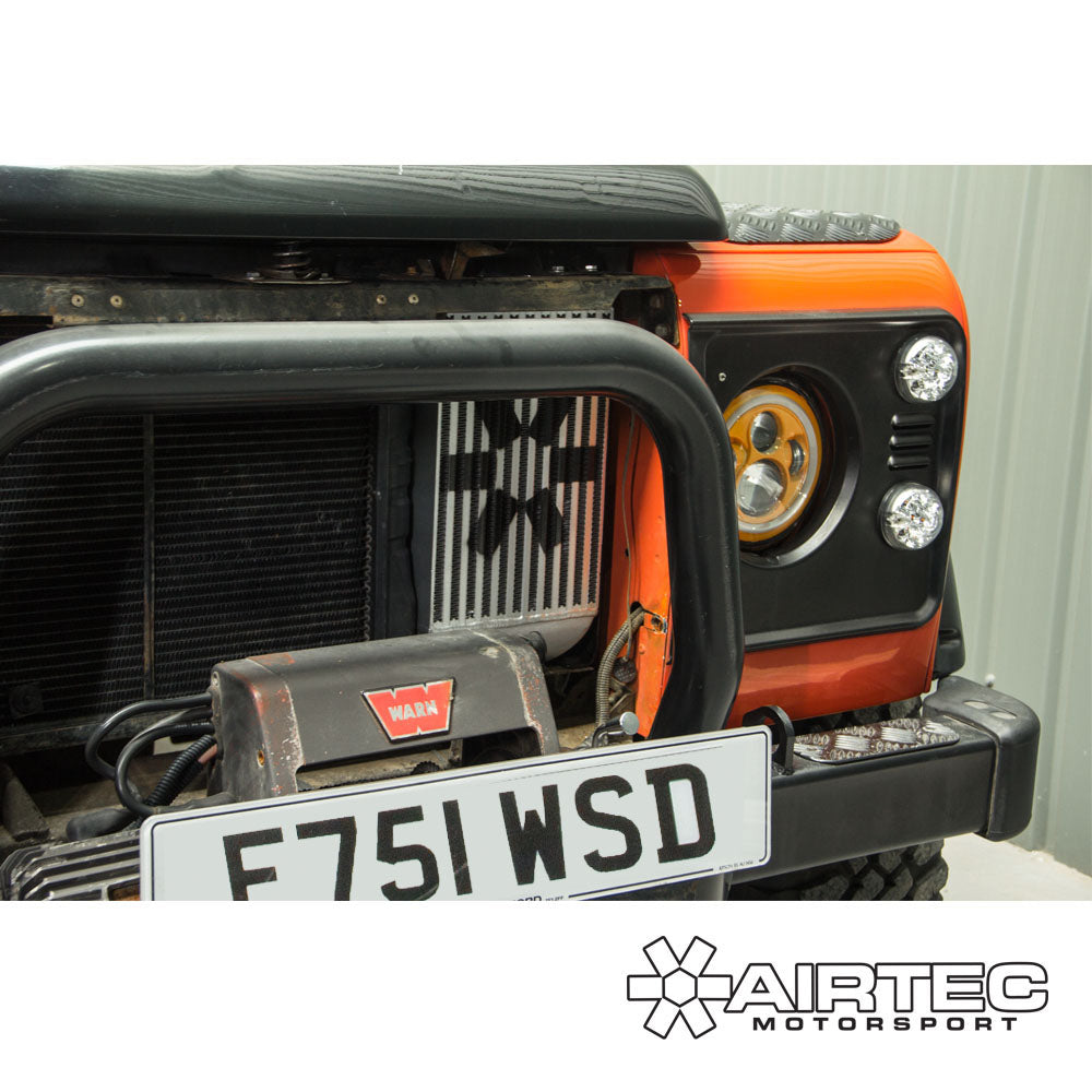Airtec - Side Mount Intercooler Upgrade Land Rover Defender 200TDI ...