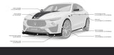 Larte Design - Front Bumper Splitter Complete Maserati Levante SHTORM GT
