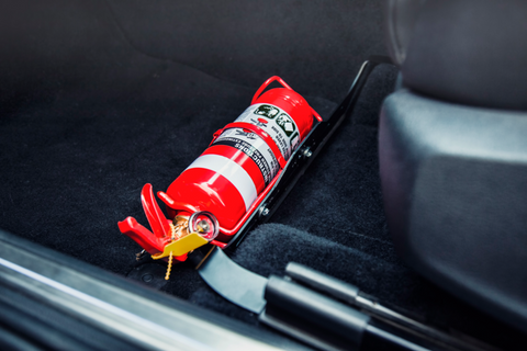 Flow Designs - Fire Extinguisher Bracket/Mount Volkswagen Golf GTI & R MK7/MK7.5/MK8