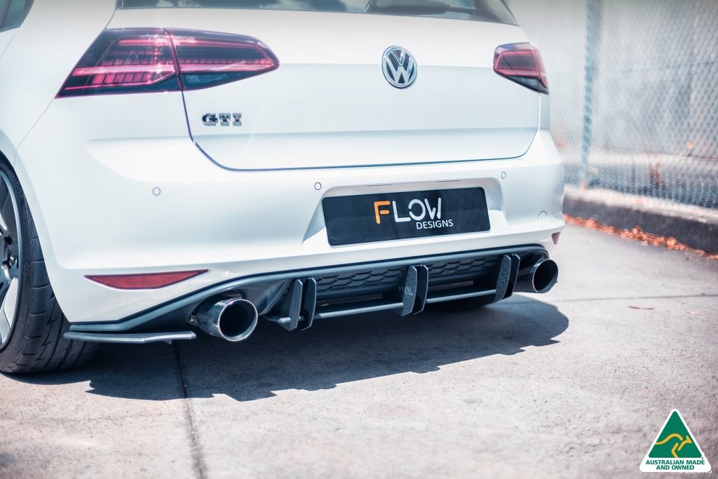 Flow Designs - Rear Diffuser Volkswagen Golf GTI Mk7 | Royal Body Kits