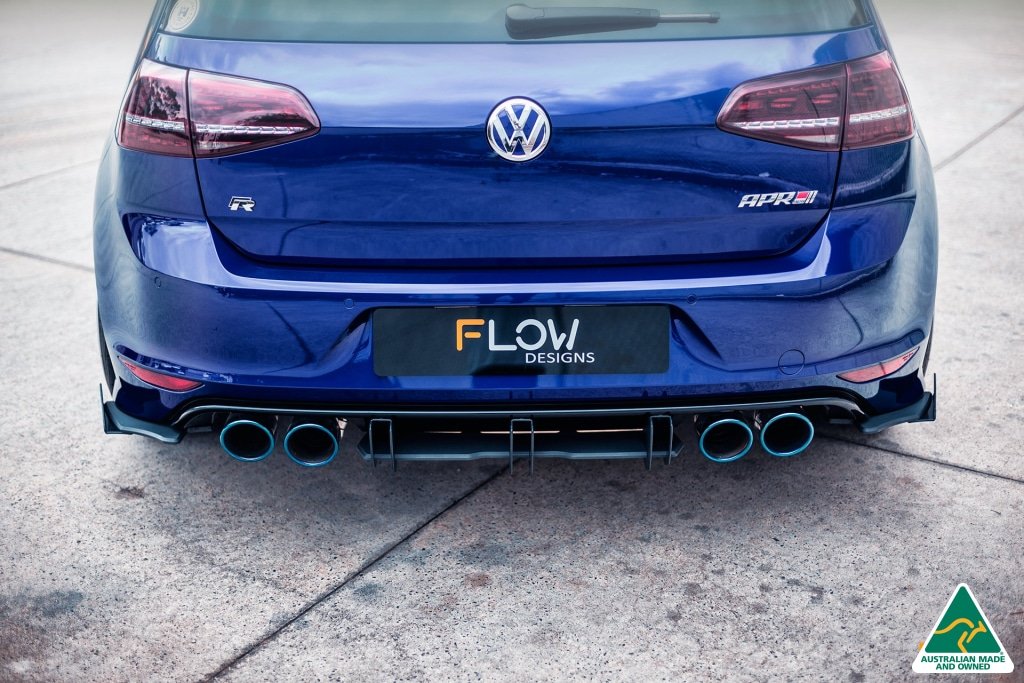 Flow Designs - Rear Diffuser Volkswagen Golf R Mk7 | Royal Body Kits