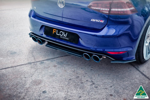 Flow Designs - Rear Valance Splitter Volkswagen Golf R Mk7 Rear Diffuser Flow Designs royalty-bespoke.myshopify.com 