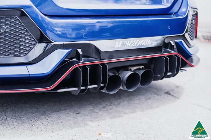 Type R Diffuser Flow Designs - Rear Diffuser Honda Civic Type R FK8 | Royal Body Kits