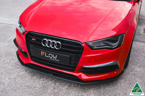 Flow Designs - Front Splitter Audi S3 Sedan 8V