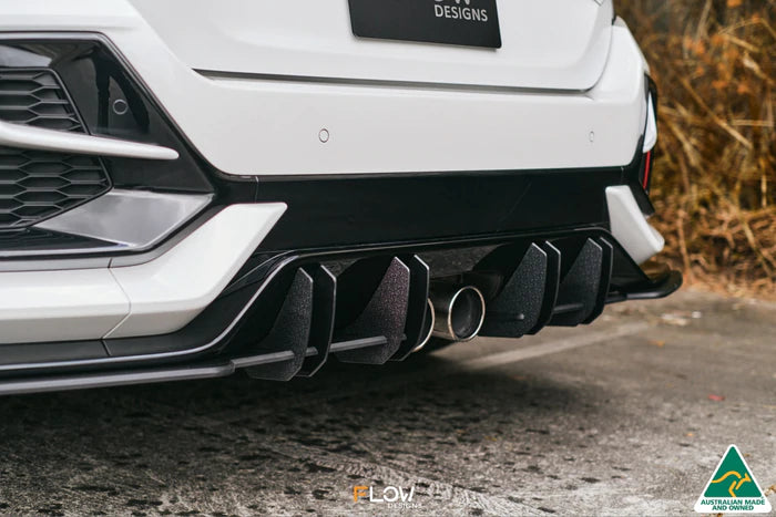 Flow Designs - Rear Diffuser Honda Civic RS FK4/FK7 Hatchback (Facelift ...