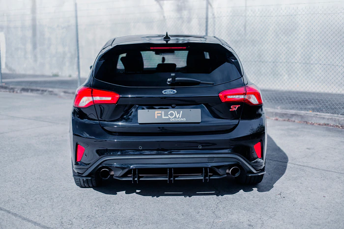 Focus St Side Rear Diffuser Flow Designs - Rear Diffuser Ford Focus ST MK4 | Royal Body Kits