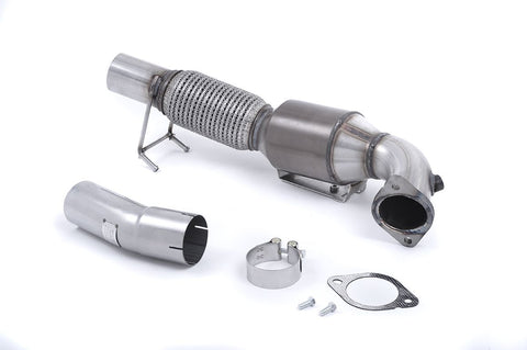 Milltek - Large Bore Downpipe with Catalyst Ford Focus RS 2.3 Ecoboost 4wd Hatchback MK3