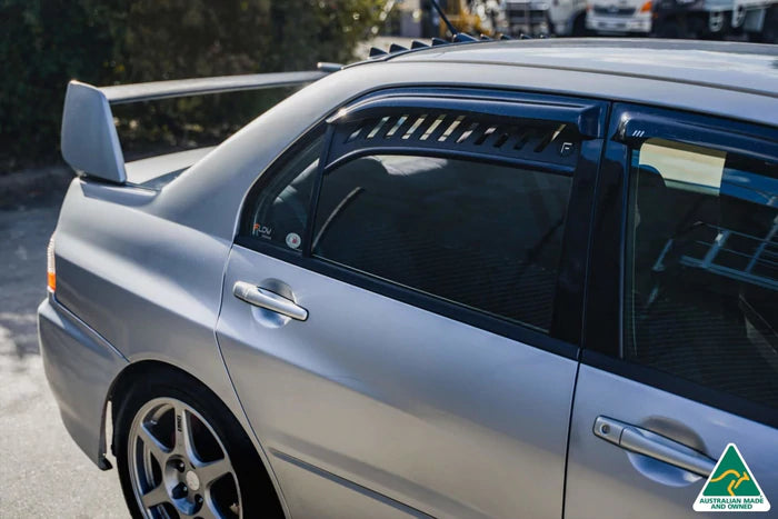 Flow Designs - Rear Window Vents Mitsubishi Lancer Evolution VII, VIII ...