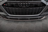 Maxton Design - Carbon Fiber Front Splitter Audi RS6 C8 / RS7 C8 Front Spoiler Maxton Design royalty-bespoke.myshopify.com