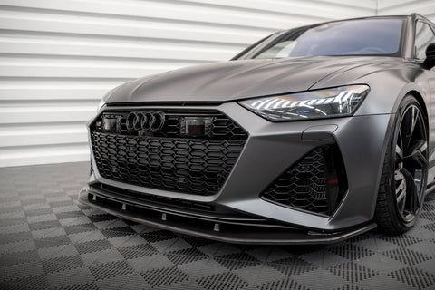 Spoiler Avant Lèvre Pour Audi R8, RS3, RS5, RS6, RS7 | ABS / Fibre Carbone | Installation Adhésif - 8