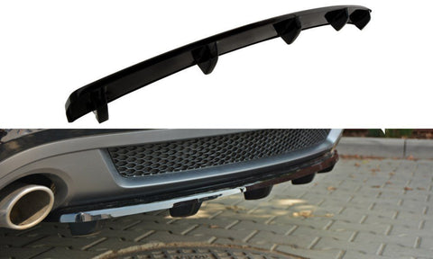 Maxton Design - Central Rear Splitter (with vertical bars) Audi A5 S-Line 8T Coupe / Sportback Rear Diffuser Maxton Design royalty-bespoke.myshopify.com
