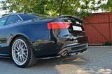 Maxton Design - Central Rear Splitter (with vertical bars) Audi A5 S-Line 8T Coupe / Sportback