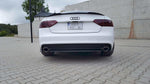 Maxton Design - Central Rear Splitter (without vertical bars) Audi A5 S-Line 8T FL Coupe / Sportback