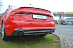 Maxton Design - Central Rear Splitter (with Vertical Bars) Audi A5 S-Line F5 Coupe / Sportback