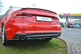 Maxton Design - Central Rear Splitter (with Vertical Bars) Audi A5 S-Line F5 Coupe / Sportback Rear Diffuser Maxton Design royalty-bespoke.myshopify.com