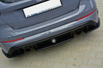 Maxton Design - Central Rear Splitter Ford Focus RS MK3