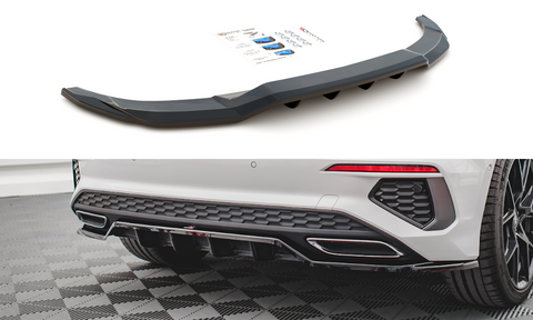 Maxton Design - Central Rear Splitter (with Vertical Bars) Audi A3 S-Line Sportback 8Y Rear Diffuser Maxton Design royalty-bespoke.myshopify.com