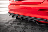Maxton Design - Central Rear Splitter (with Vertical Bars) Audi A3 8Y Sportback Rear Diffuser Maxton Design royalty-bespoke.myshopify.com