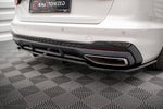 Maxton Design - Central Rear Splitter (with Vertical Bars) Audi A4 S-Line B9 Facelift