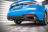 Maxton Design - Central Rear Splitter (with Vertical Bars) Audi A5 S-Line F5 Facelift