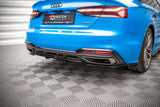 Maxton Design - Central Rear Splitter (with Vertical Bars) Audi A5 S-Line F5 Facelift Rear Diffuser Maxton Design royalty-bespoke.myshopify.com