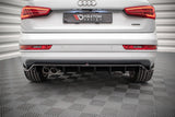 Maxton Design - Central Rear Splitter (with vertical bars) Audi Q3 8U (Facelift) Rear Diffuser Maxton Design royalty-bespoke.myshopify.com