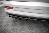 Maxton Design - Central Rear Splitter (with vertical bars) Audi Q3 8U (Facelift) Rear Diffuser Maxton Design royalty-bespoke.myshopify.com