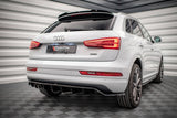 Maxton Design - Central Rear Splitter (with vertical bars) Audi Q3 8U (Facelift) Rear Diffuser Maxton Design royalty-bespoke.myshopify.com