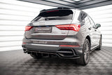Maxton Design - Central Rear Splitter (with Vertical Bars) Audi Q3 S-Line F3 Rear Diffuser Maxton Design royalty-bespoke.myshopify.com