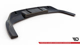 Maxton Design - Central Rear Splitter (with Vertical Bars) Audi Q4 E-Tron Sportback MK1