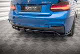 Maxton Design - Central Rear Splitter (with Vertical Bars) BMW Series 2 M-Pack F22 Rear Diffuser Maxton Design royalty-bespoke.myshopify.com