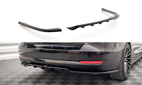 Maxton Design - Central Rear Splitter (with Vertical Bars) BMW Series 3 GT F34 Rear Diffuser Maxton Design royalty-bespoke.myshopify.com