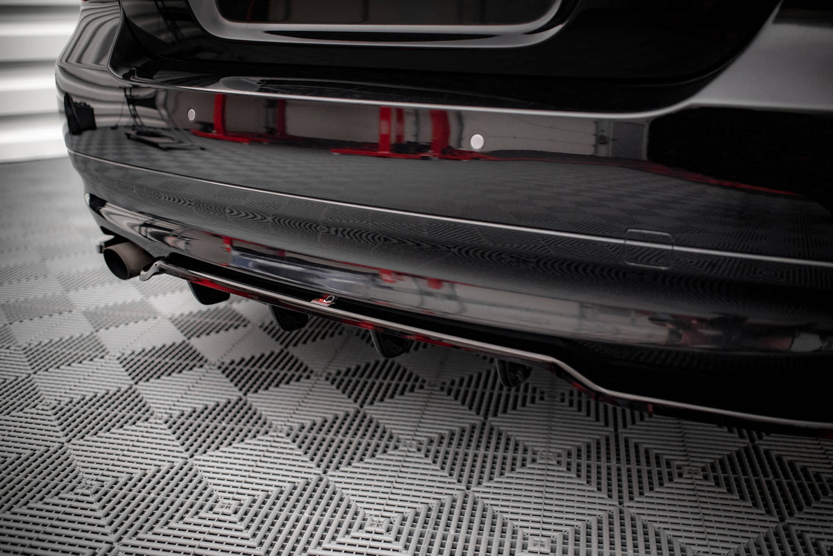 Maxton Design - Central Rear Splitter (with Vertical Bars) BMW Series 3 ...